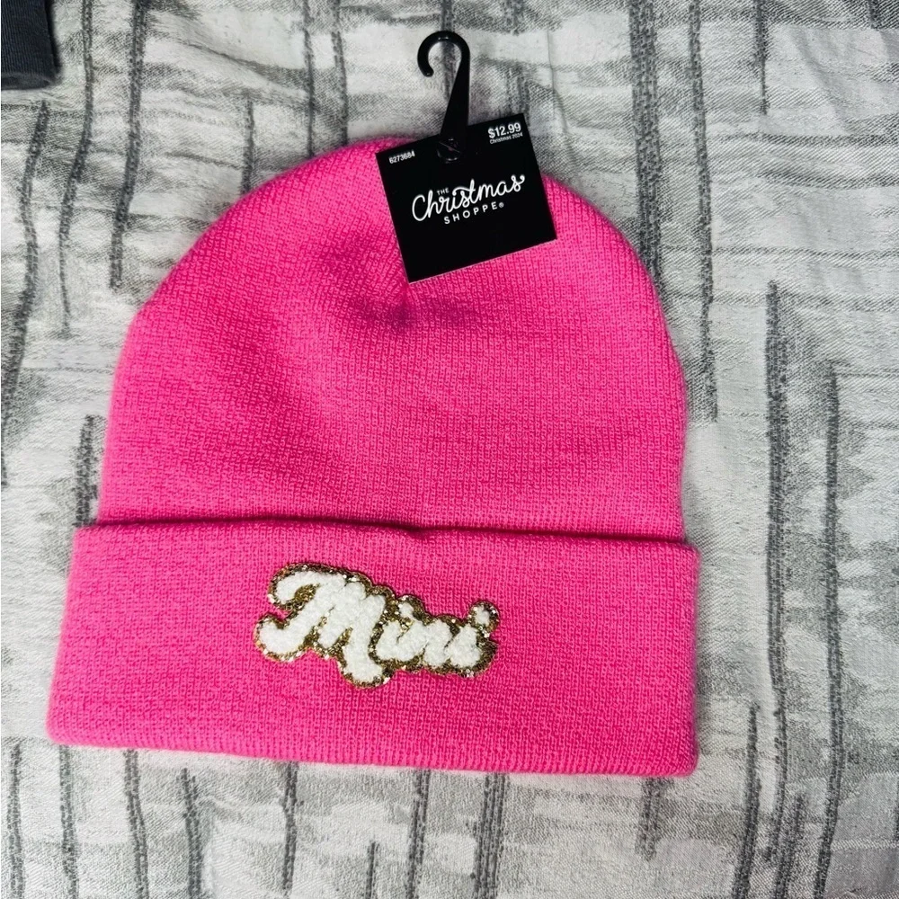 Toddler girl hat / pink with mini